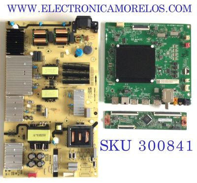 KIT DE TARJETAS PARA TV TCL / MAIN 08-R51ML01-MA200AA / 40-R51ML1-MAA2HG / 08-R51ML01-MA300AA / V8-R51MT02-LF / FUENTE 08-L302WA4-PW200AB / 40-L302W4-PWD1CG / T-CON  CV700U2-T01-CB-3 / 3CCBB7000150 / PANEL LVU700NDML / MODELOS 70S430 / 70S434